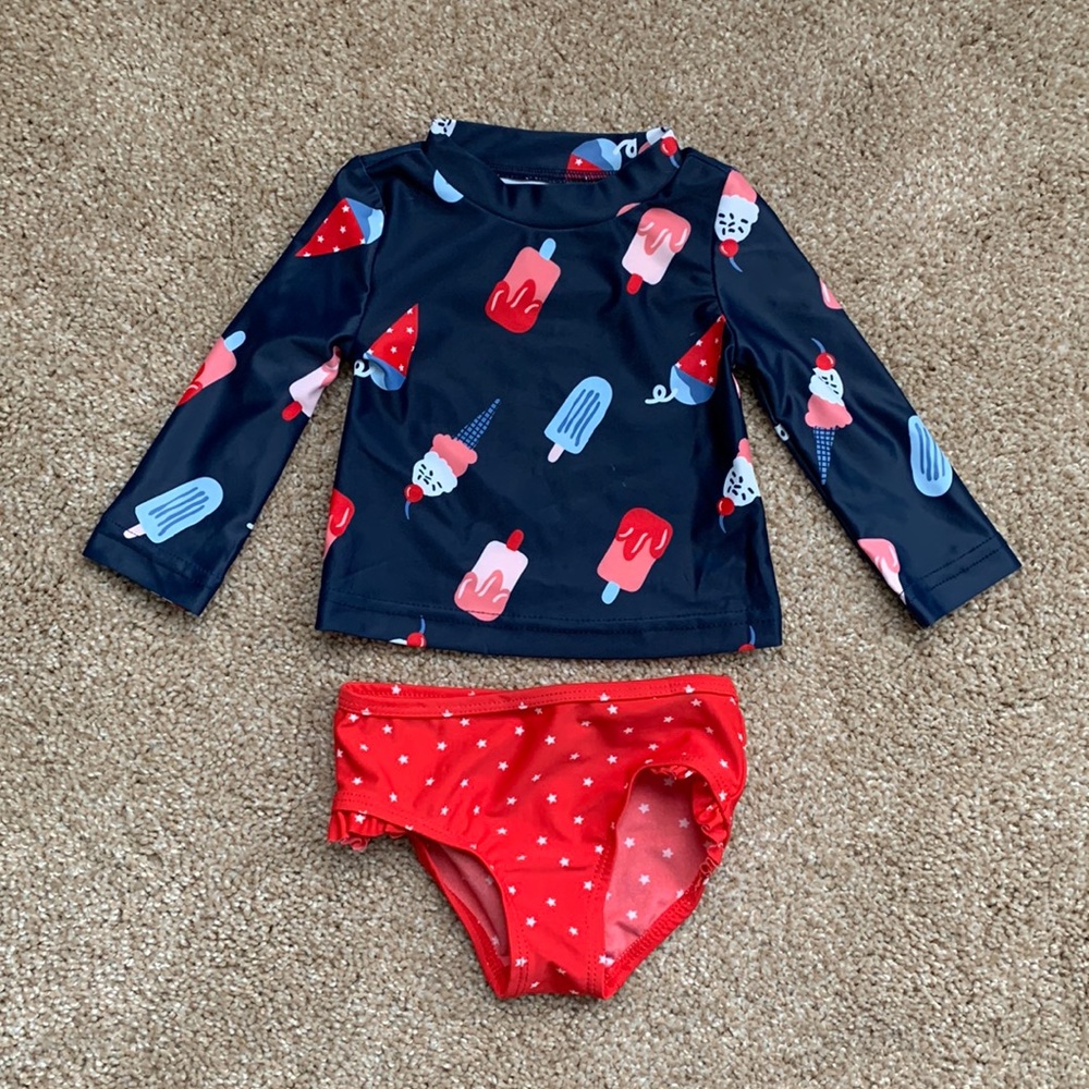 Baby girl Swim suit/rash guard